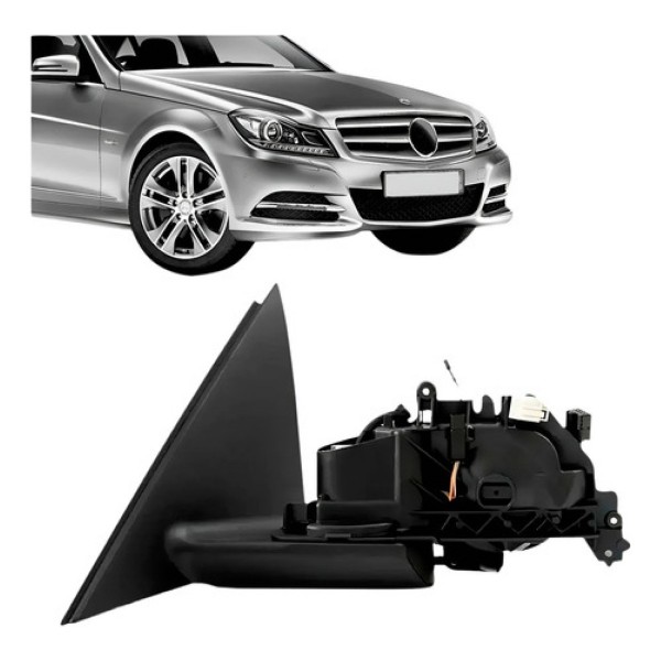 Retrovisor Mercedes C180 2008 A 2014 Eletrico Sem Capa