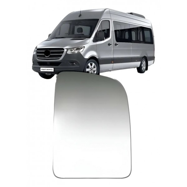 Lente Superior Retrovisor C/ Aquecedor Sprinter 2020 A 2022
