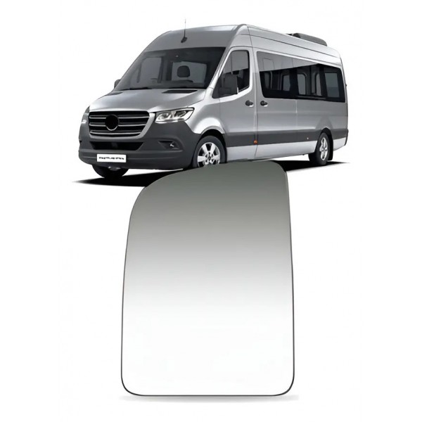 Lente Superior Retrovisor C/ Aquecedor Sprinter 2020 A 2022