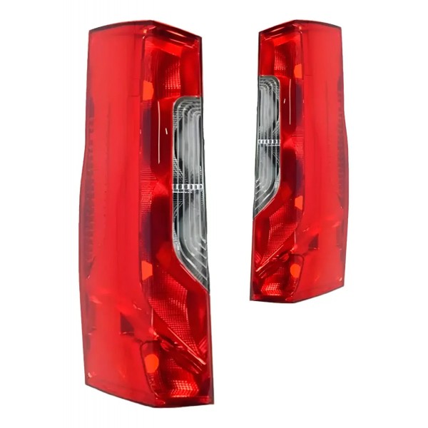 Par Lanterna Traseira Sprinter 2020 Até 2024  Com Led Ambos Lados Vermelho