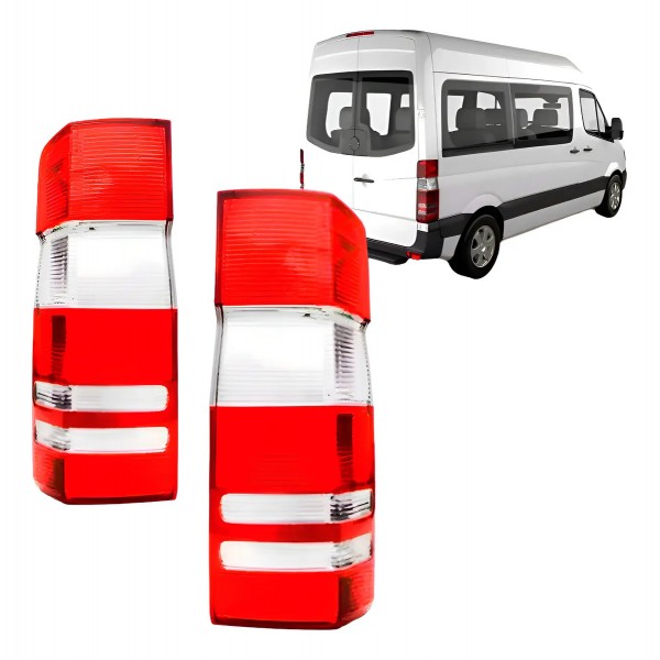 Par Lanterna Traseira Sprinter 2012 A 2019 Bicolor Ambos Lados