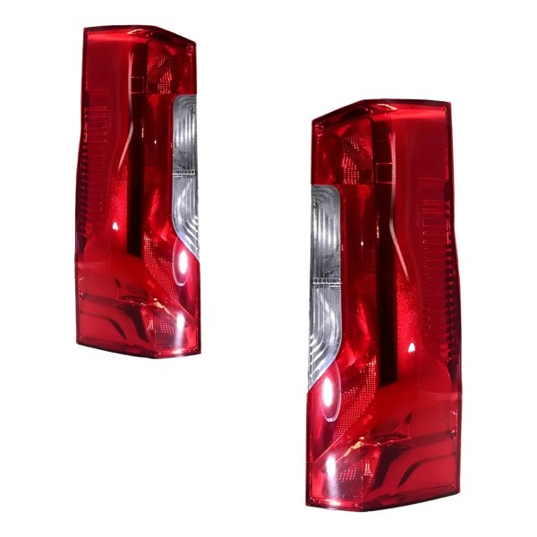 Par Lanterna Traseira Sprinter C/ Led 2019 A 2022 Ambos Lados Vermelho