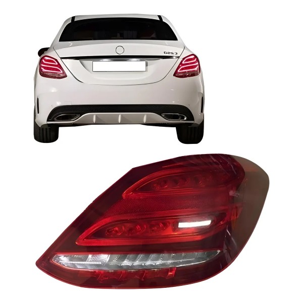 Lanterna Traseira Mercedes C200 2015 2016 2017 Com Led