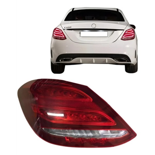 Lanterna Traseira Mercedes C200 2015 2016 2017 Com Led