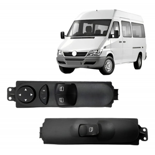 Par Interruptor Vidro Sprinter 12/19 Eletrico 3 Pinos
