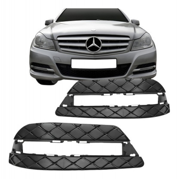 Grade Lateral Parachoque Dianteiro Mercedes C180 2012 Á 14-