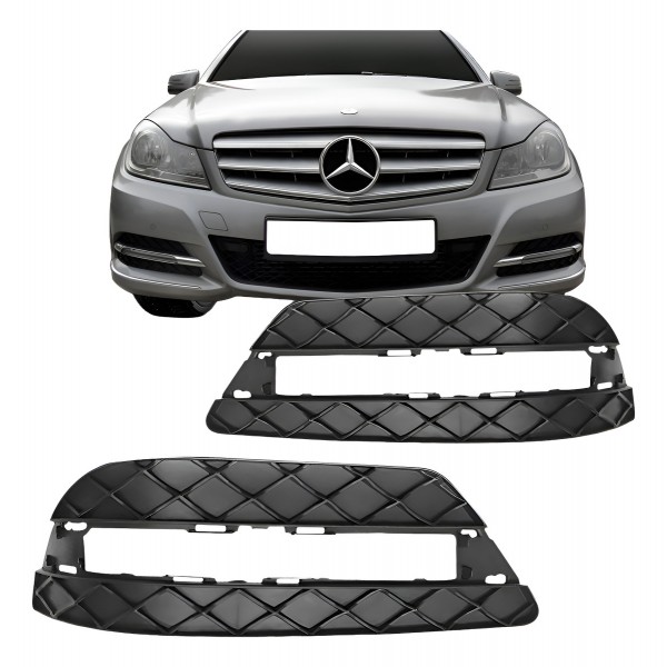Grade Lateral Parachoque Dianteiro Mercedes C180 2012 Á 14-