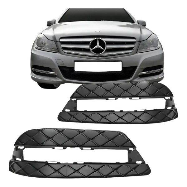 Grade Lateral Parachoque Dianteiro Mercedes C180 2012 Á 201