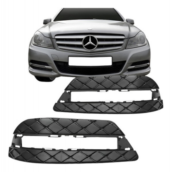 Grade Lateral Parachoque Dianteiro Mercedes C180 2012 Á 201
