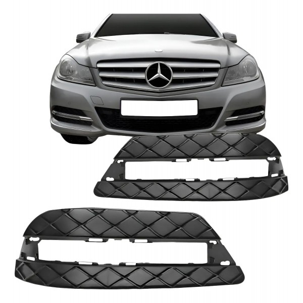 Grade Lateral Parachoque Dianteiro Mercedes C180 2012 Á 201