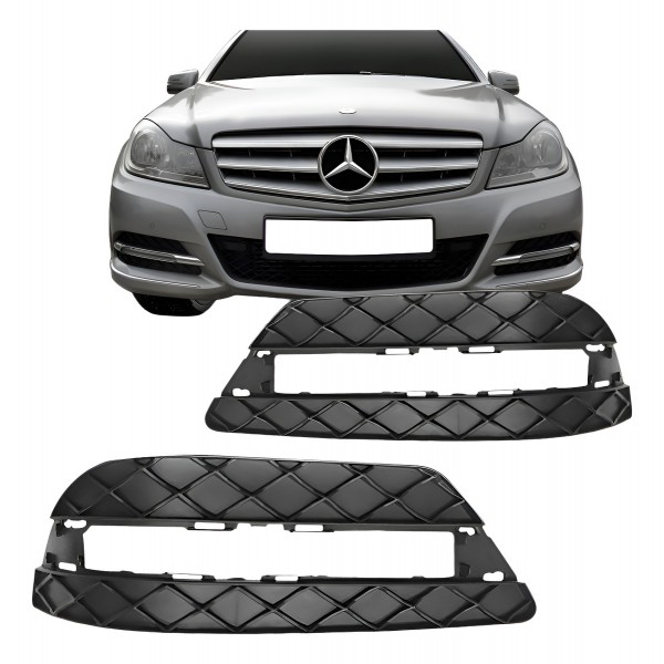 Grade Lateral Parachoque Dianteiro Mercedes C180 2012 Á 201