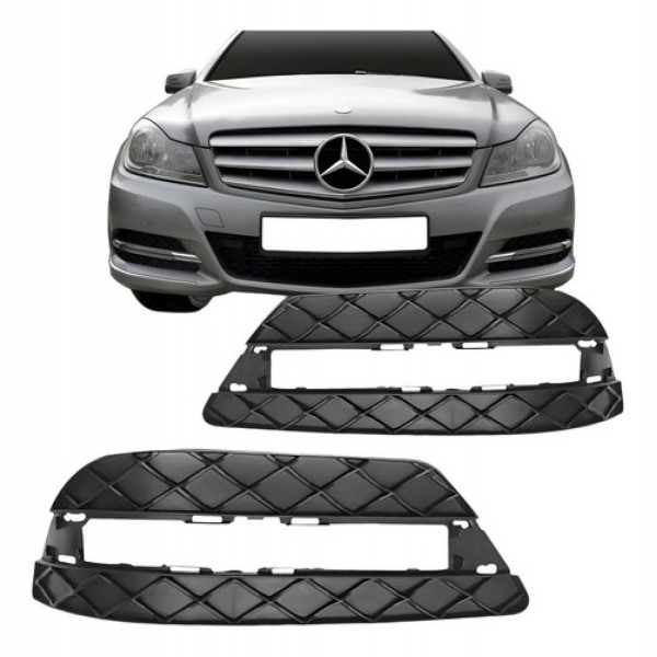 Grade Lateral Parachoque Dianteiro Mercedes C180 2012 Á 201