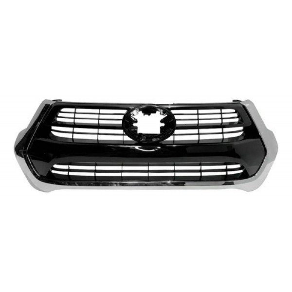 Grade Radiador Cromado/ Preto Hilux Srv 2021 2022