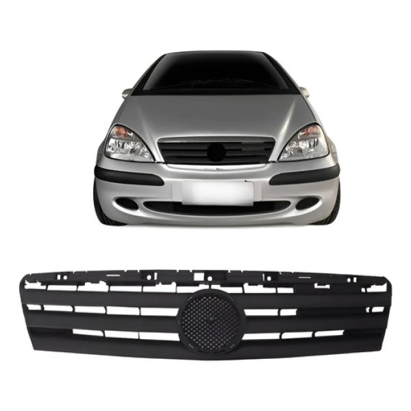 Grade Radiador Classe A 1997 A 2006 Preto Modelo Original Preto