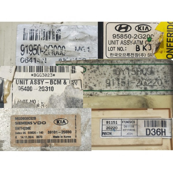 Kit Code Completo Injeção Kia Magentis 2006 A 2008