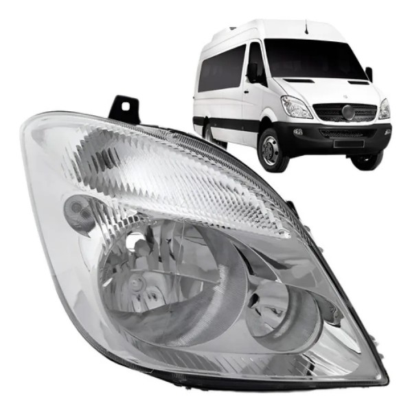 Farol Sprinter 2012 A 2016 Sem Aux Com Motor