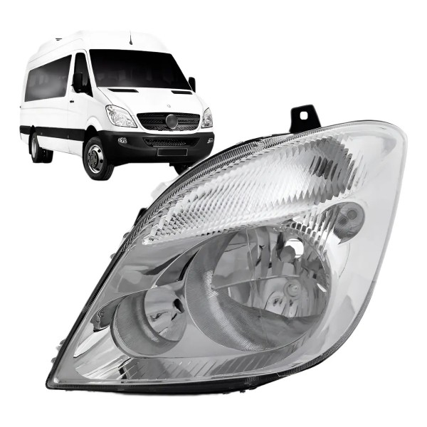 Farol Sprinter 2012 A 2016 Sem Aux Com Motor