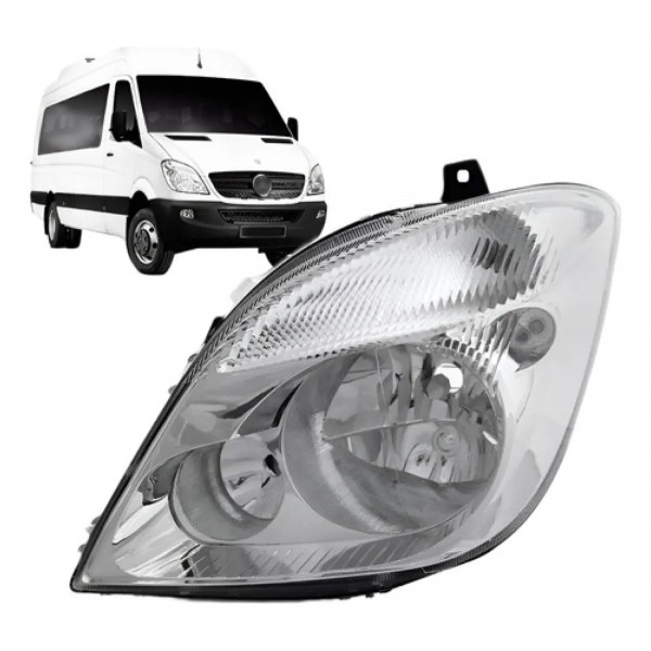 Farol Sprinter 2012 A 2016 Sem Aux Com Motor