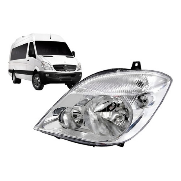 Farol Sprinter 2012 A 2016 Com Aux Com Motor