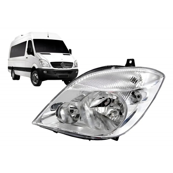 Farol Sprinter 2012 A 2016 Com Aux Com Motor