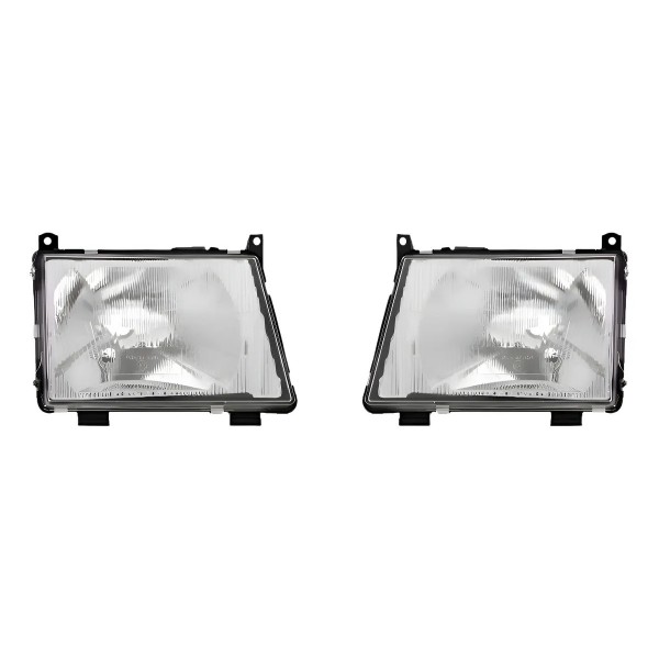 Par Farol Mercedes Mb 180 1991 1992 1993 1994 1995 Cromado. Ambos Lados