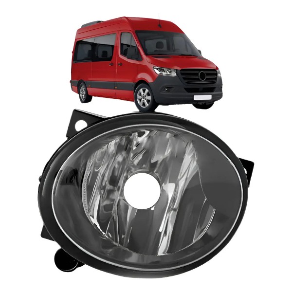 Farol De Milha Sprinter 2017 A 2022 Cromada