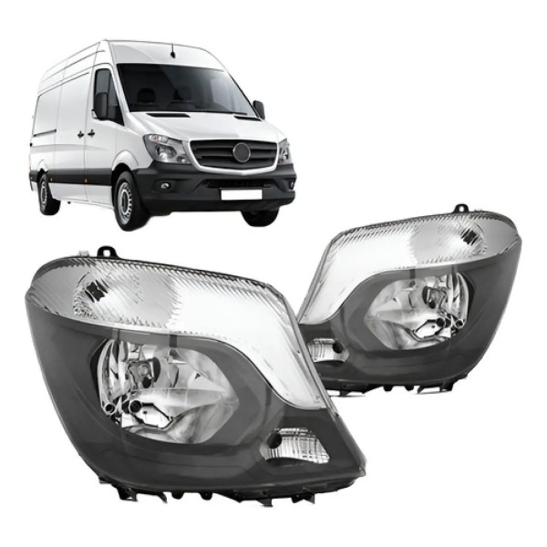 Par Farol Sprinter 2017 A 2019 Eletrico Com Motor