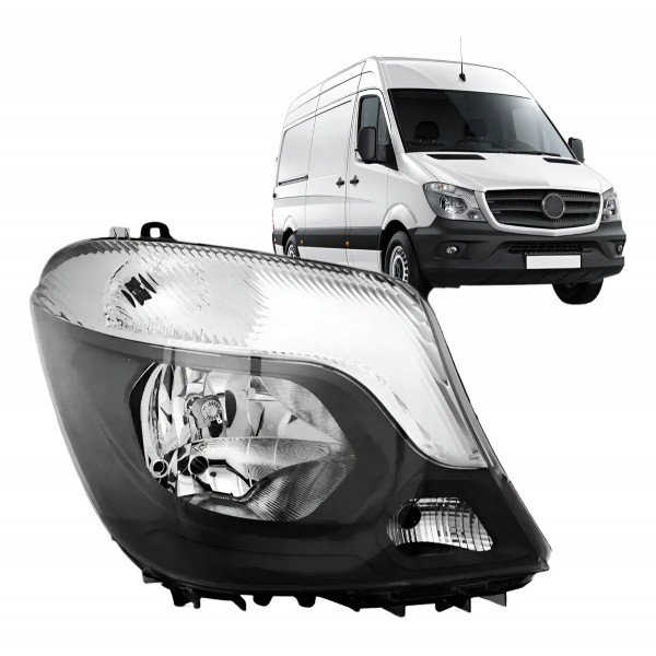 Farol Sprinter 2017 A 2019 Eletrico Com Motor