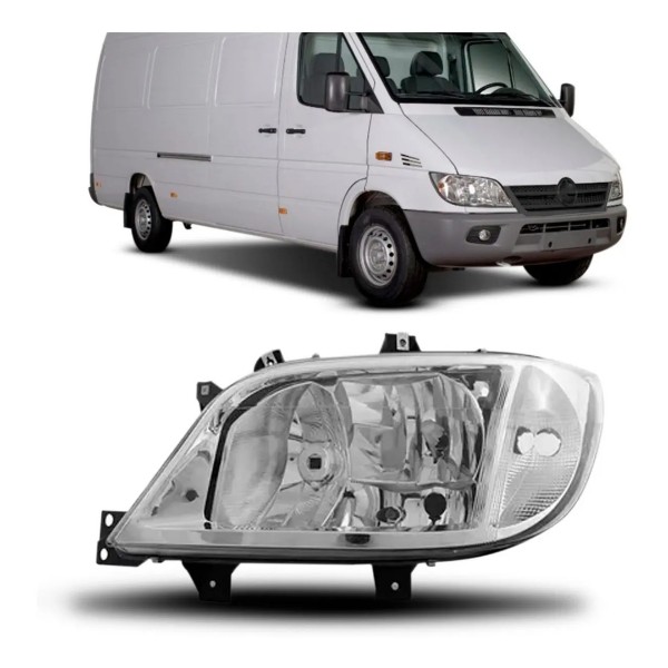 Farol Sprinter 03 04 05 06 07 08 09 10 11 Sem Auxiliar Liso