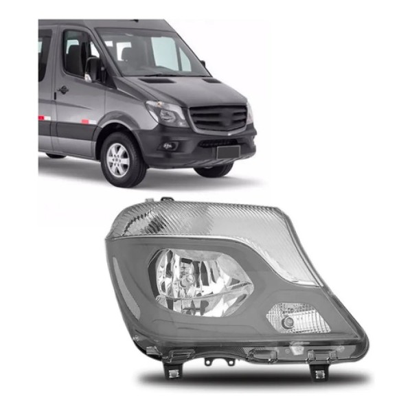 Farol Sprinter 2016 2017 2018 Elétrico Com Motor C/ Garanti