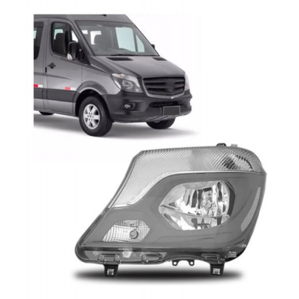 Farol Sprinter 2016 2017 2018 Elétrico Com Motor C/ Garanti