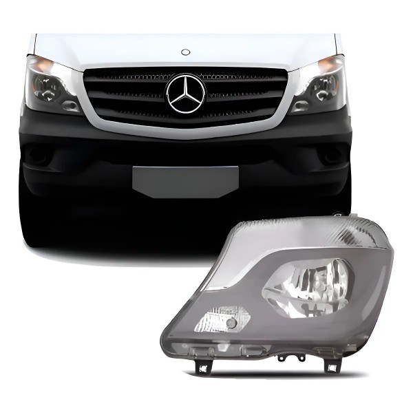 Farol Sprinter 2017 18 2019 Elétrico Com Motor Tyc Esquerdo Esquerdo/motorista