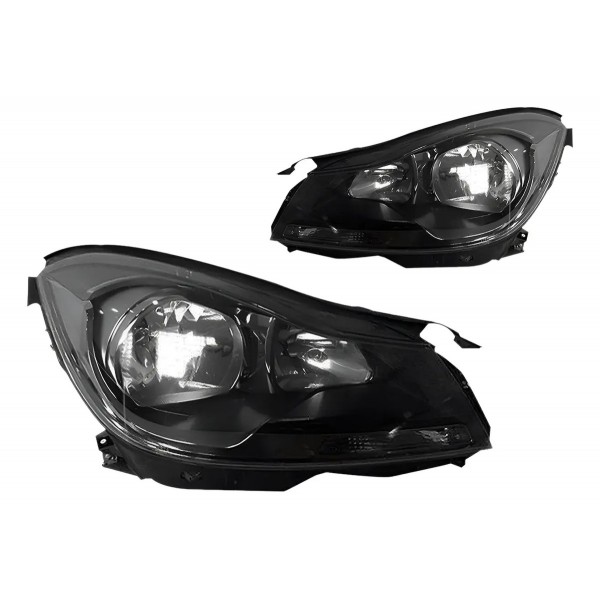 Par Farol Mercedes Classe C 2012  A 14 Máscara Negra S Xênon Ambos Lados