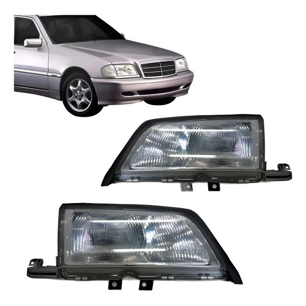Par Farol Mercedes C280 C180 C240 1997 1998 1999 2000 Ambos Lados
