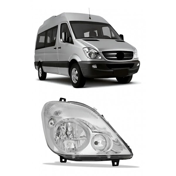Farol Sprinter 2012 A 2018 Eletrico Sem Auxiliar Com Motor