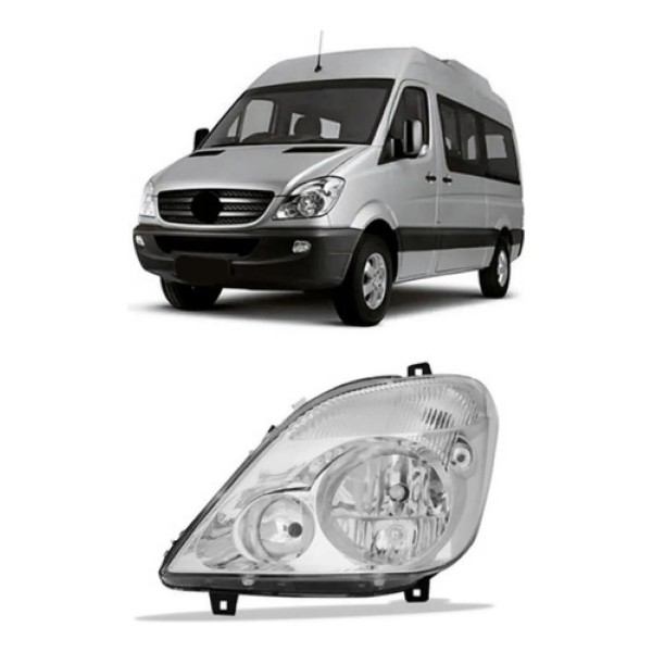 Farol Sprinter 2012 A 2018 Eletrico Sem Auxiliar Com Motor