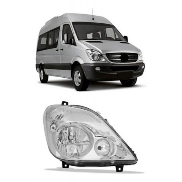 Farol Sprinter 2012 A 2018 Eletrico Sem Auxiliar Com Motor
