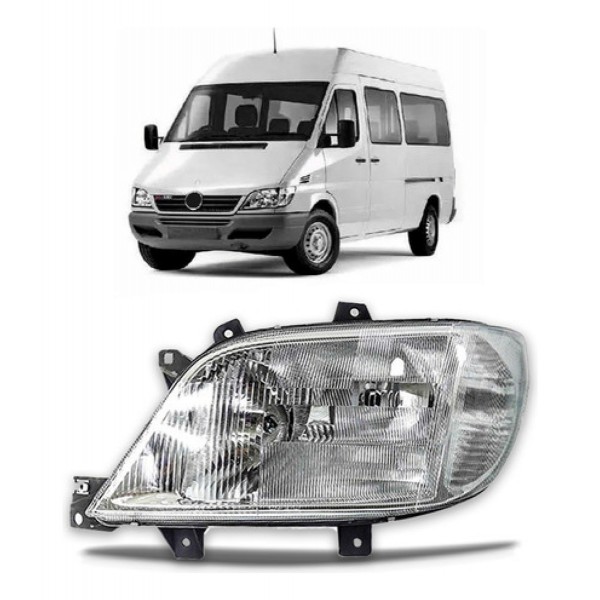 Farol Sprinter 2001 2002 2003 Raiado C/ Auxiliar