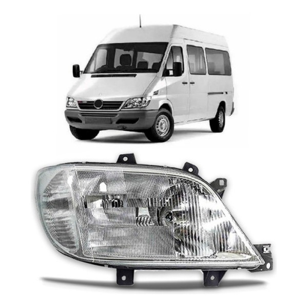 Farol Sprinter 2001 2002 2003 Raiado C/ Auxiliar