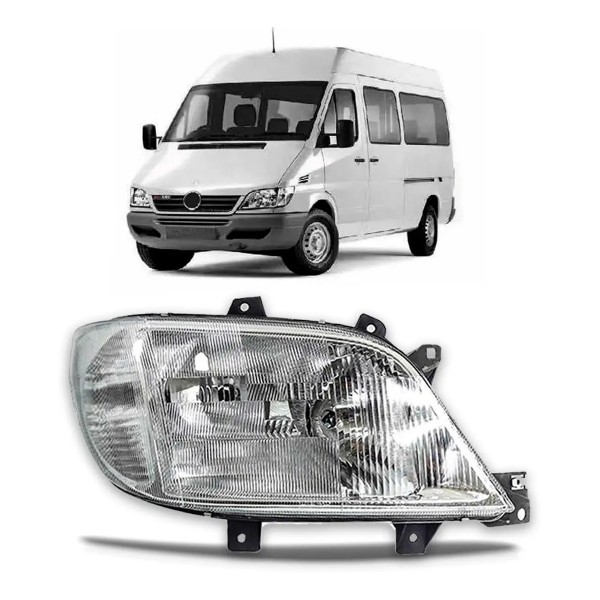 Farol Sprinter 2001 2002 2003 Raiado C/ Auxiliar