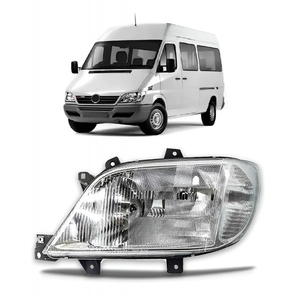 Farol Sprinter 2001 2002 2003 Raiado C/ Auxiliar