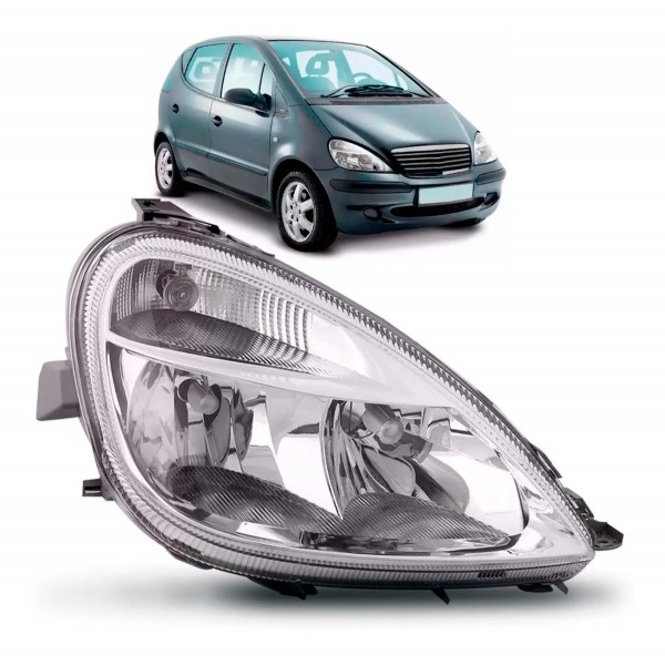 Farol Mercedes Benz Classe A 2001 2002 2003 2004 Liso Tyc