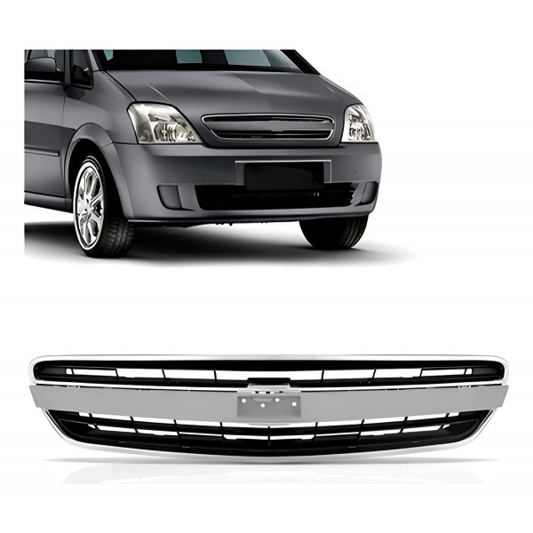 Grade Radiador Meriva 09/12 Friso Primer Aro Cromado Oferta