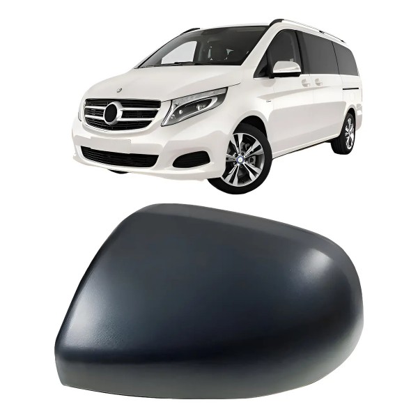 Capa Retrovisor Vito 2018 2019 2020 Preto Texturado