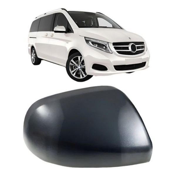 Capa Retrovisor Vito 2018 2019 2020 Preto Texturado