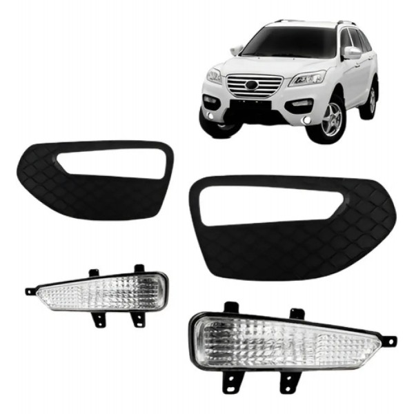 Kit Pisca Seta Moldura Lifan X60 2013 2014 2015 2016 Novo
