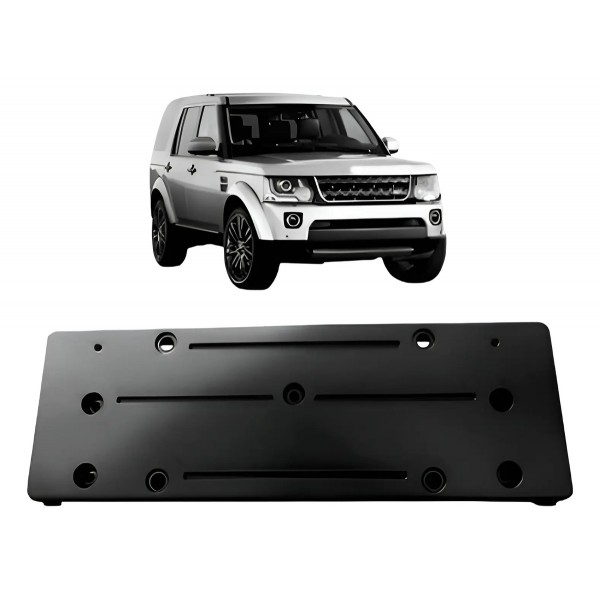 Suporte Placa Dianteiro Discovery 4 2014 A 2017 Preto Text