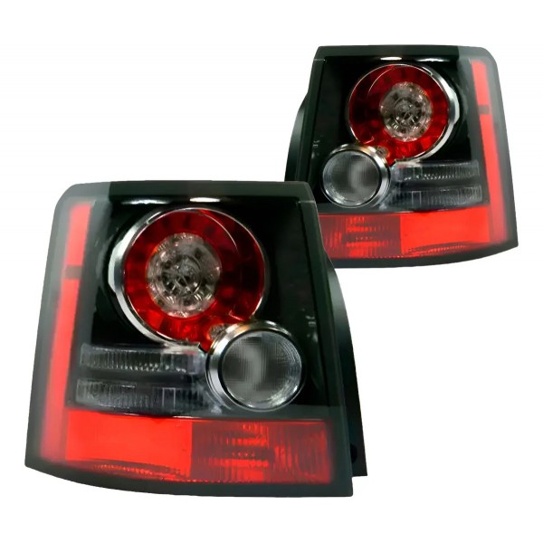 Par Lanterna Traseira Range Rover Sport 2009 A 2013 Com Led Ambos Lados Fumê