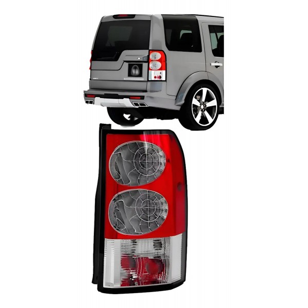 Lanterna Discovery 4 2009 10 11 12 2013 Com Led Cristal Dire Direito/passageiro Vermelho