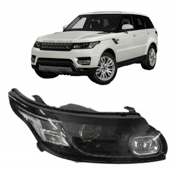 Farol Range Rover Sport 2014 A 2018 Mascara Negra Xenon
